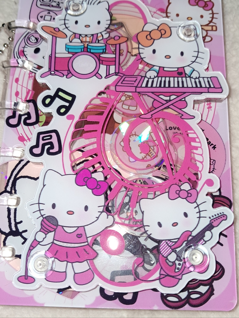 New! Hello Kitty A7 Shaker Notebook - Picture 2 of 5